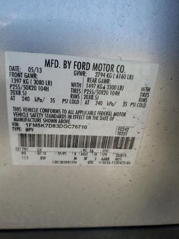 Photo 12 VIN: 1FM5K7D83DGC76710 - FORD EXPLORER 