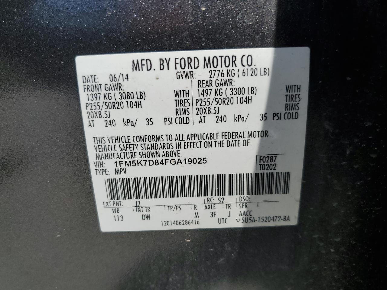 Photo 13 VIN: 1FM5K7D84FGA19025 - FORD EXPLORER 