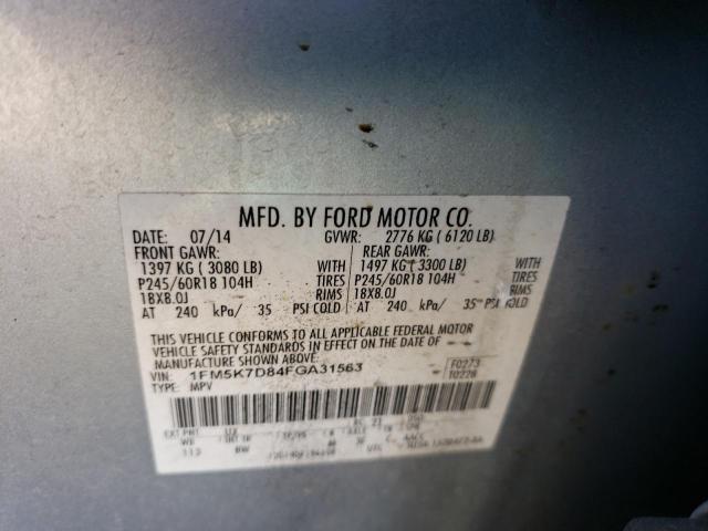 Photo 11 VIN: 1FM5K7D84FGA31563 - FORD EXPLORER X 