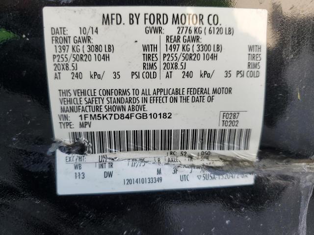 Photo 12 VIN: 1FM5K7D84FGB10182 - FORD EXPLORER 