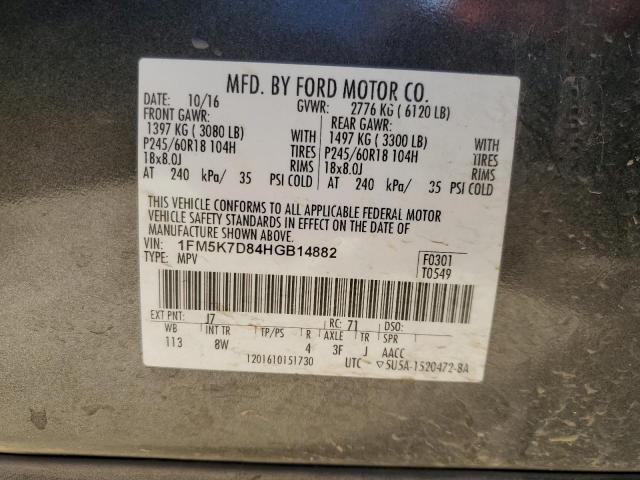 Photo 12 VIN: 1FM5K7D84HGB14882 - FORD EXPLORER X 