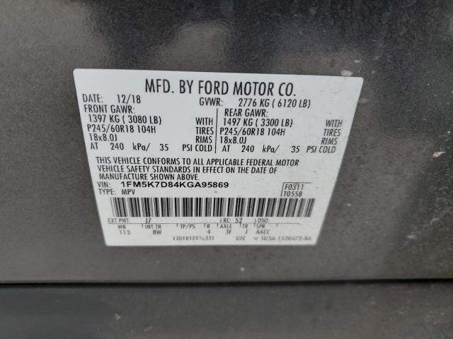 Photo 13 VIN: 1FM5K7D84KGA95869 - FORD EXPLORER X 