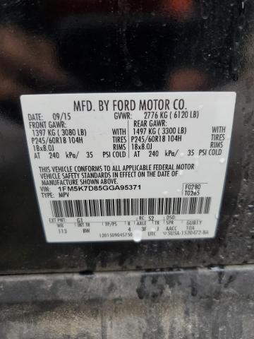 Photo 13 VIN: 1FM5K7D85GGA95371 - FORD EXPLORER X 