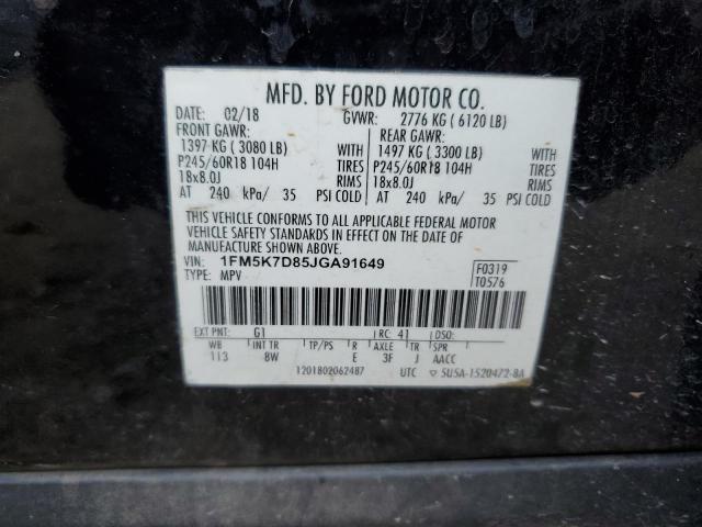 Photo 13 VIN: 1FM5K7D85JGA91649 - FORD EXPLORER X 