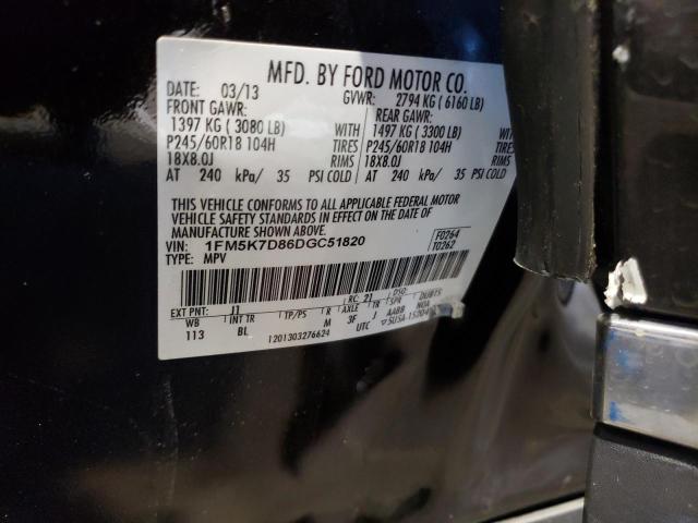 Photo 12 VIN: 1FM5K7D86DGC51820 - FORD EXPLORER X 