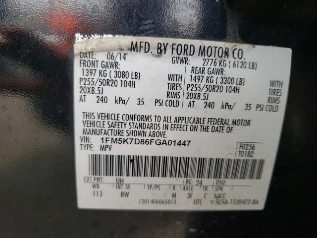 Photo 9 VIN: 1FM5K7D86FGA01447 - FORD EXPLORER X 