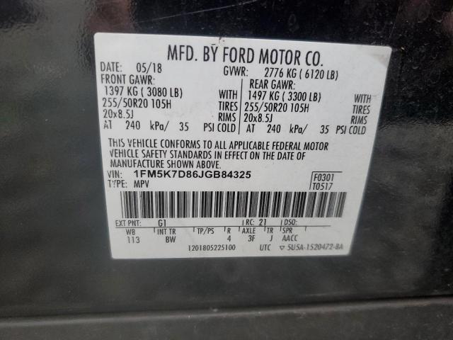 Photo 13 VIN: 1FM5K7D86JGB84325 - FORD EXPLORER 