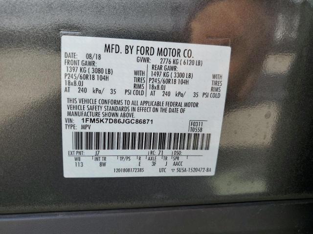 Photo 13 VIN: 1FM5K7D86JGC86871 - FORD EXPLORER X 