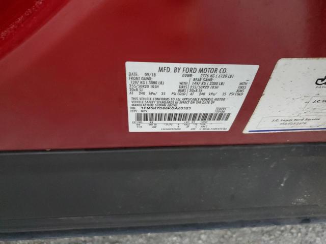 Photo 13 VIN: 1FM5K7D86KGA03323 - FORD EXPLORER X 