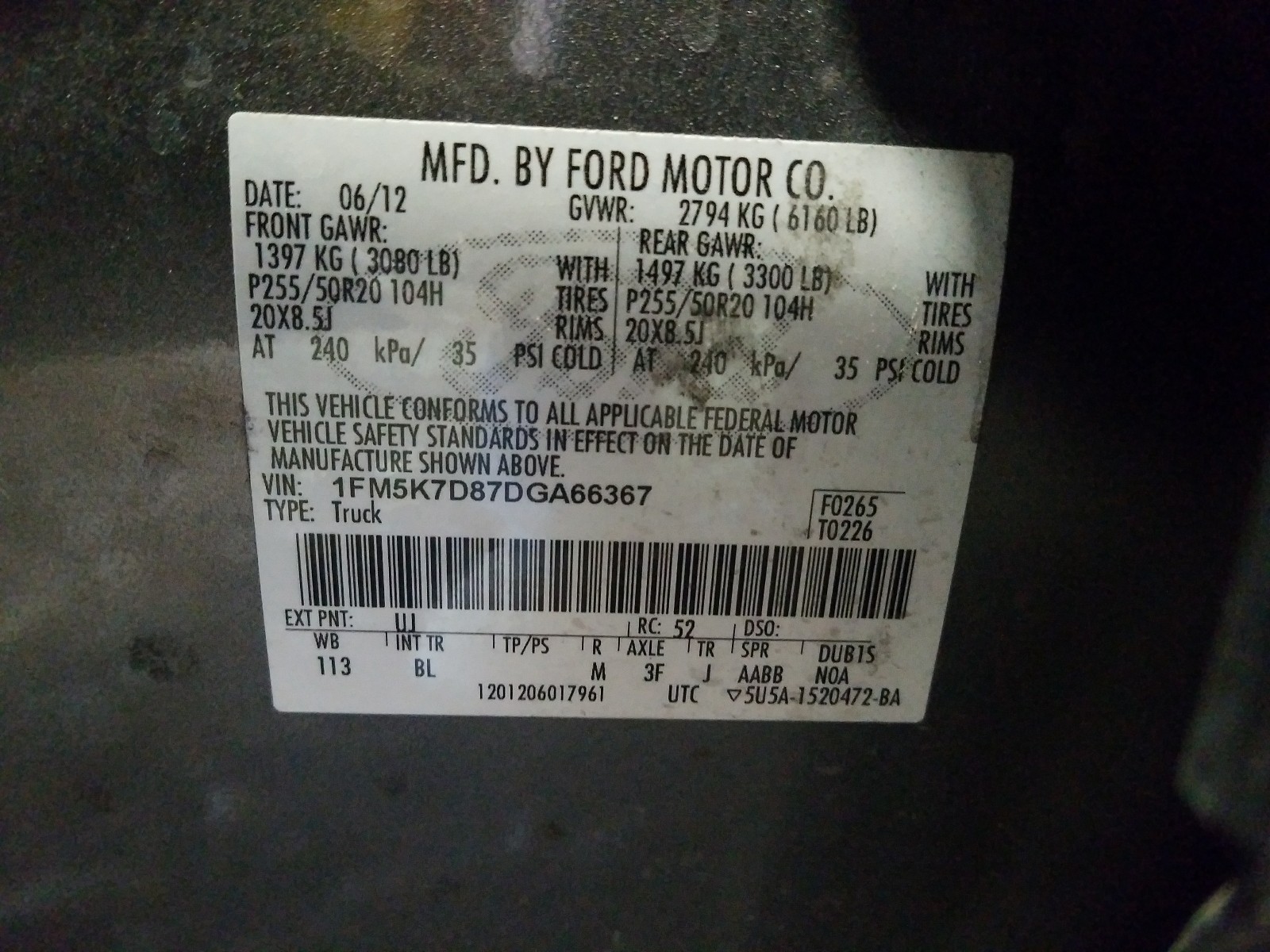 Photo 9 VIN: 1FM5K7D87DGA66367 - FORD EXPLORER X 