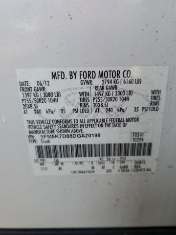 Photo 13 VIN: 1FM5K7D88DGA70198 - FORD EXPLORER X 