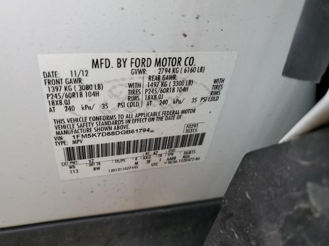 Photo 12 VIN: 1FM5K7D88DGB61794 - FORD EXPLORER X 