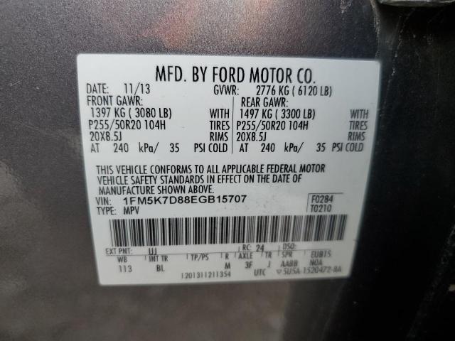 Photo 11 VIN: 1FM5K7D88EGB15707 - FORD EXPLORER 