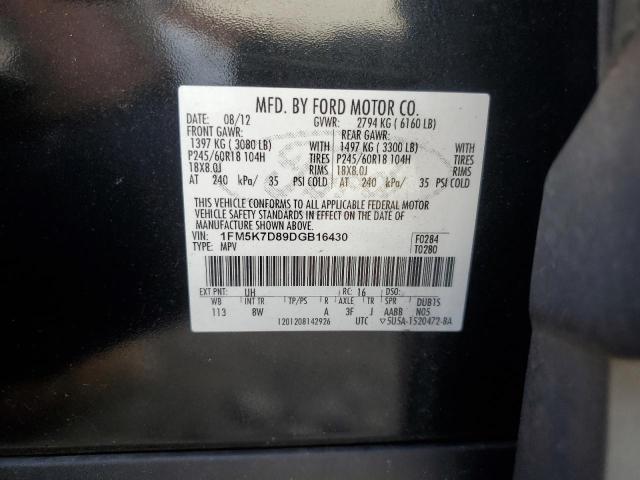 Photo 12 VIN: 1FM5K7D89DGB16430 - FORD EXPLORER X 