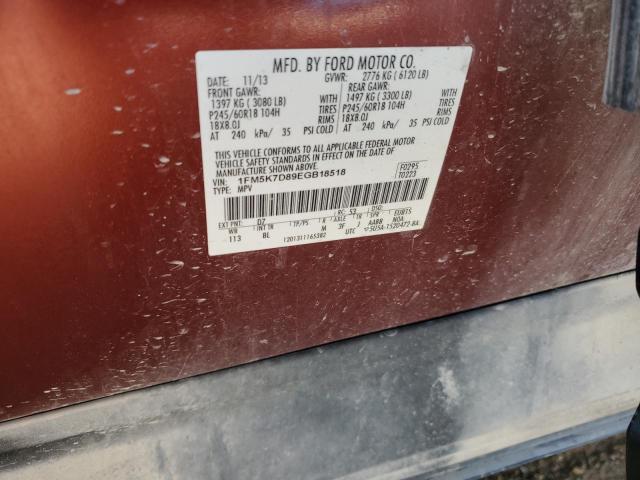 Photo 12 VIN: 1FM5K7D89EGB18518 - FORD EXPLORER X 