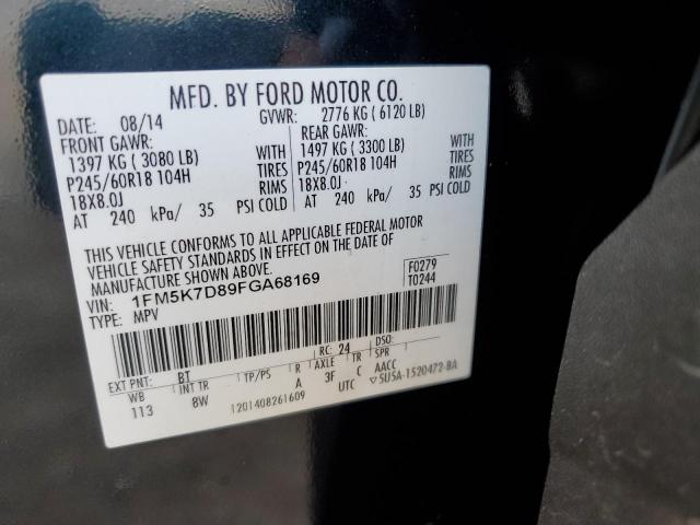 Photo 12 VIN: 1FM5K7D89FGA68169 - FORD EXPLORER X 