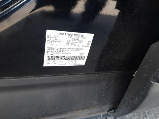 Photo 9 VIN: 1FM5K7D89HGD13118 - FORD EXPLORER 