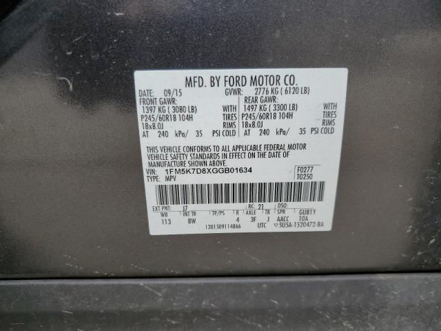 Photo 13 VIN: 1FM5K7D8XGGB01634 - FORD EXPLORER X 