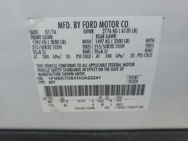 Photo 12 VIN: 1FM5K7D8XHGA22241 - FORD EXPLORER 