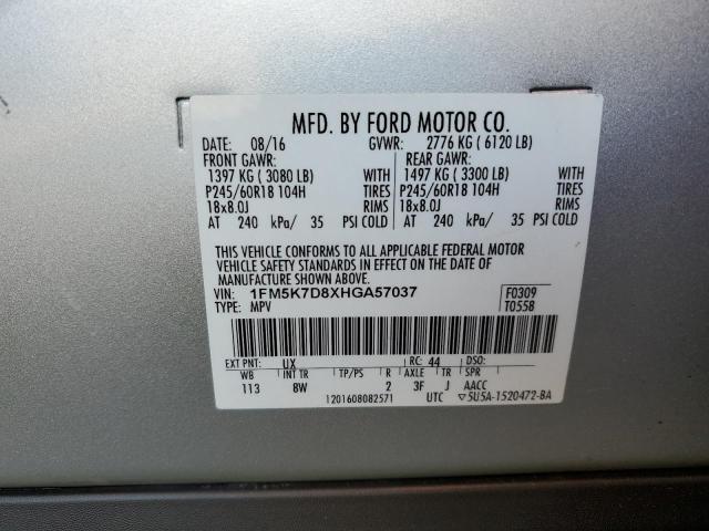 Photo 12 VIN: 1FM5K7D8XHGA57037 - FORD EXPLORER X 