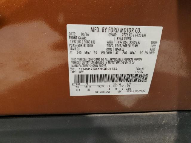 Photo 12 VIN: 1FM5K7D8XHGB05782 - FORD EXPLORER X 