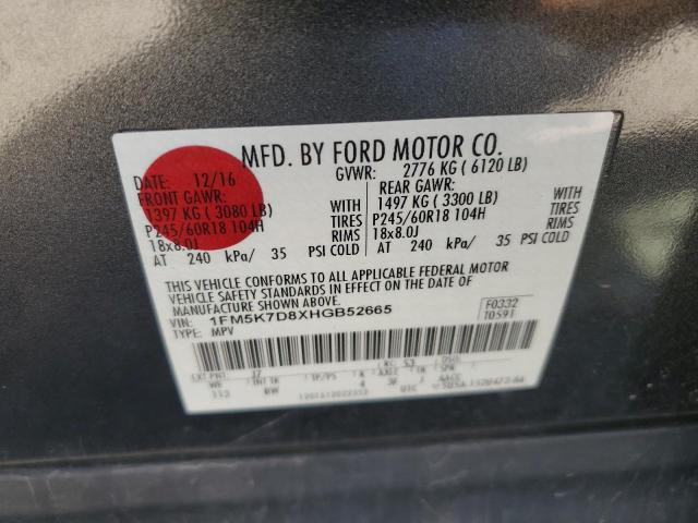 Photo 12 VIN: 1FM5K7D8XHGB52665 - FORD EXPLORER X 