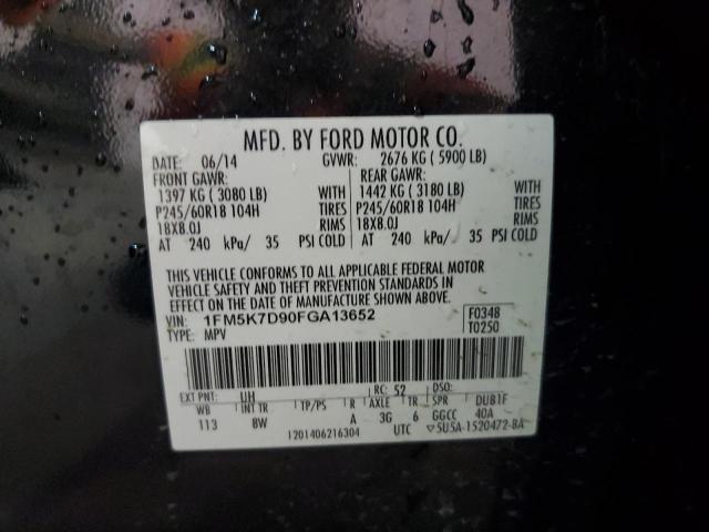 Photo 12 VIN: 1FM5K7D90FGA13652 - FORD EXPLORER X 