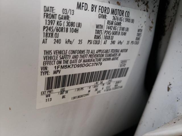 Photo 9 VIN: 1FM5K7D95DGC37979 - FORD EXPLORER X 