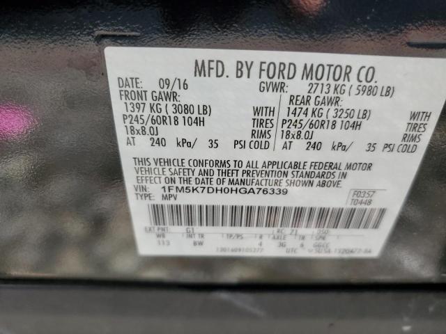 Photo 13 VIN: 1FM5K7DH0HGA76339 - FORD EXPLORER 