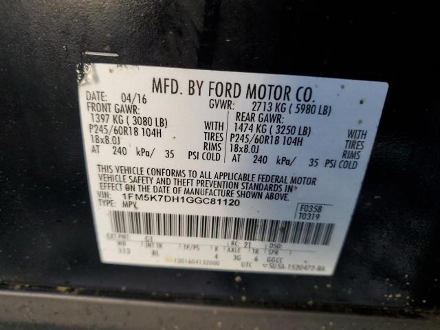 Photo 13 VIN: 1FM5K7DH1GGC81120 - FORD EXPLORER 