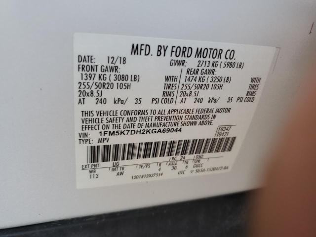 Photo 13 VIN: 1FM5K7DH2KGA69044 - FORD EXPLORER X 