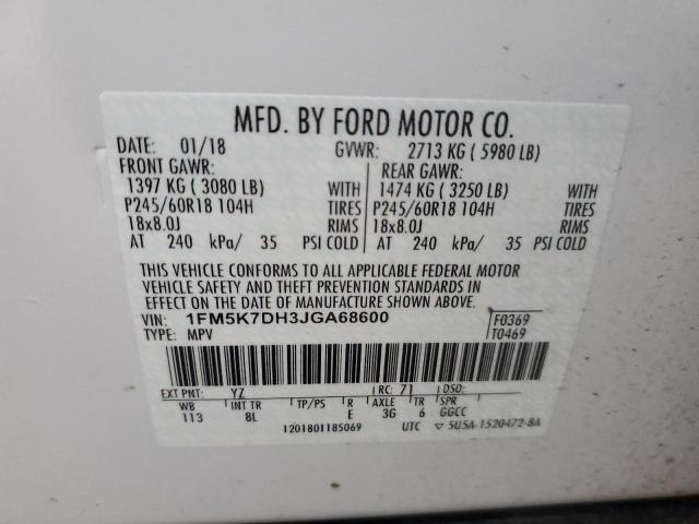 Photo 11 VIN: 1FM5K7DH3JGA68600 - FORD EXPLORER X 