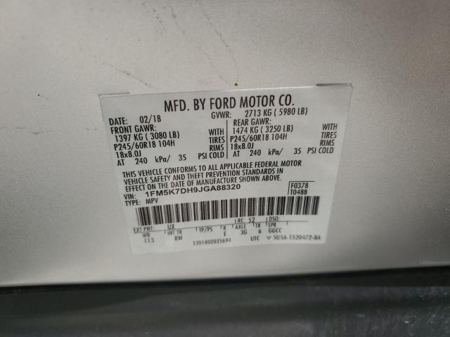 Photo 12 VIN: 1FM5K7DH9JGA88320 - FORD EXPLORER X 