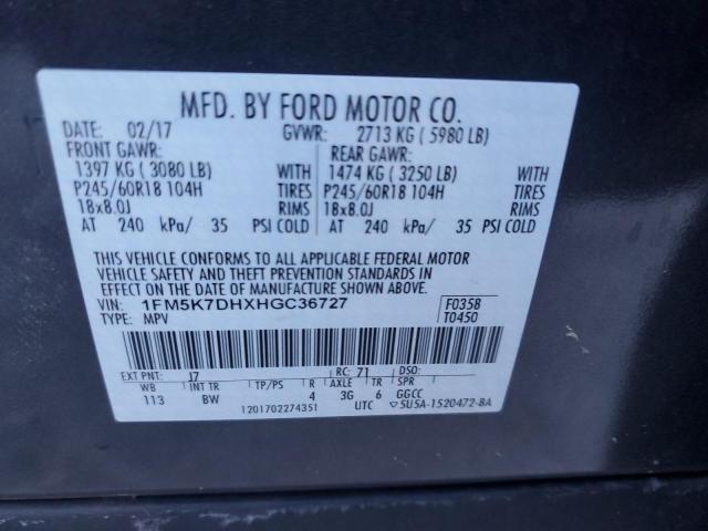 Photo 12 VIN: 1FM5K7DHXHGC36727 - FORD EXPLORER X 