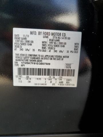 Photo 12 VIN: 1FM5K7F81EGB07509 - FORD EXPLORER L 