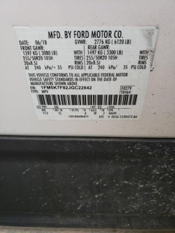 Photo 13 VIN: 1FM5K7F82JGC22842 - FORD EXPLORER L 