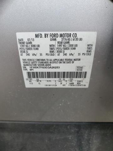 Photo 13 VIN: 1FM5K7F83EGA26253 - FORD EXPLORER L 