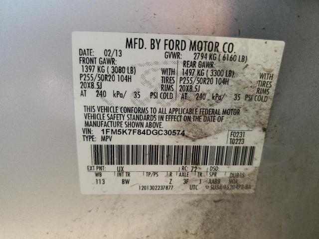 Photo 11 VIN: 1FM5K7F84DGC30574 - FORD EXPLORER L 