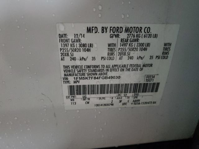 Photo 12 VIN: 1FM5K7F84FGB49030 - FORD EXPLORER 