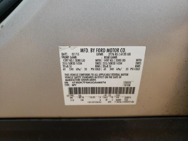 Photo 13 VIN: 1FM5K7F84GGA44974 - FORD EXPLORER L 