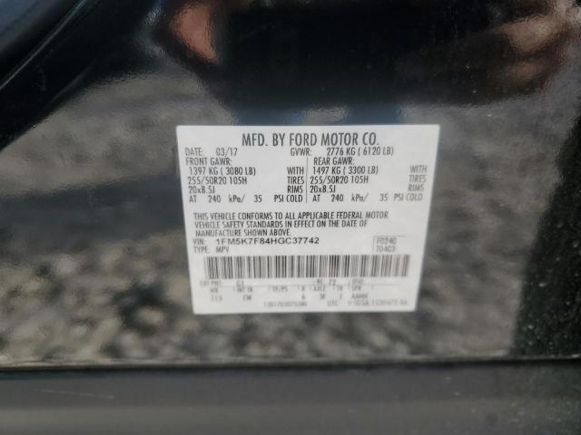 Photo 12 VIN: 1FM5K7F84HGC37742 - FORD EXPLORER L 