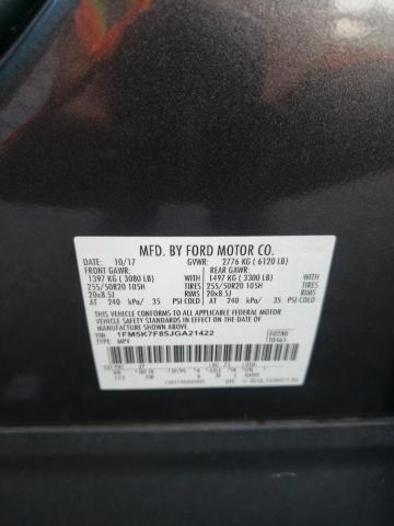 Photo 11 VIN: 1FM5K7F85JGA21422 - FORD EXPLORER 