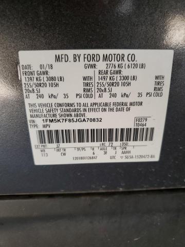 Photo 13 VIN: 1FM5K7F85JGA70832 - FORD EXPLORER L 