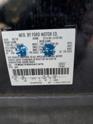 Photo 11 VIN: 1FM5K7F85KGA11474 - FORD EXPLORER L 