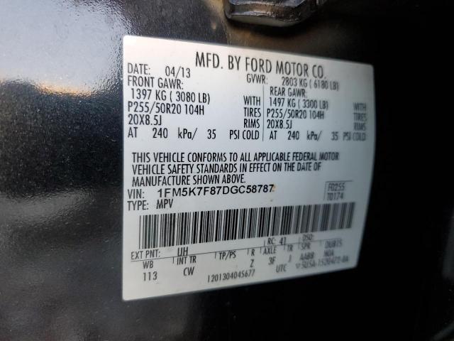 Photo 12 VIN: 1FM5K7F87DGC58787 - FORD EXPLORER 