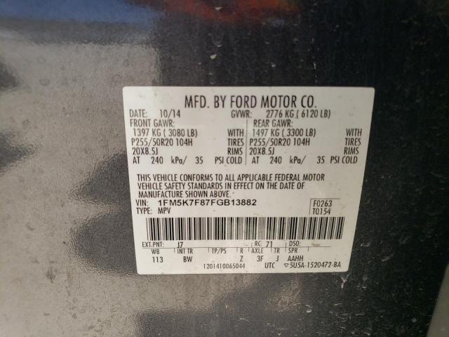 Photo 12 VIN: 1FM5K7F87FGB13882 - FORD EXPLORER L 