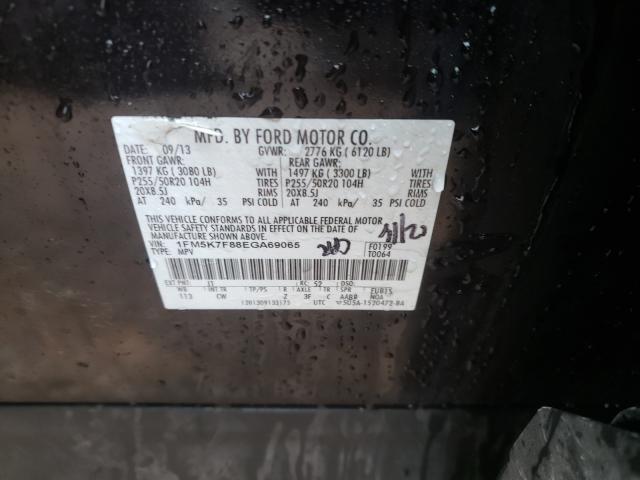 Photo 9 VIN: 1FM5K7F88EGA69065 - FORD EXPLORER L 