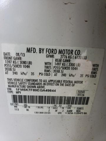 Photo 12 VIN: 1FM5K7F89EGA49844 - FORD EXPLORER L 