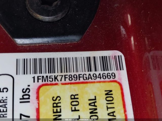 Photo 8 VIN: 1FM5K7F89FGA94669 - FORD EXPLORER 