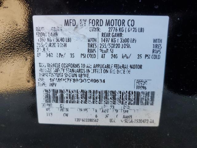 Photo 13 VIN: 1FM5K7F89GGC69634 - FORD EXPLORER L 